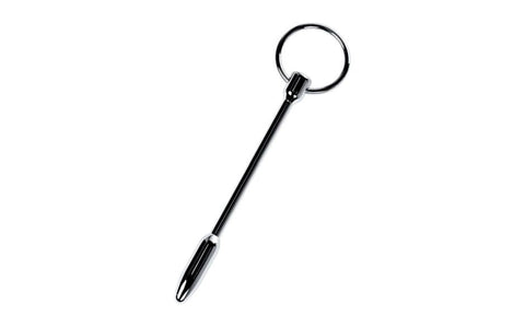 ToyFa Metal Silver Metal Male Pleasure Urethral Plug With Cock Ring Waterproof - Urethral Sounds