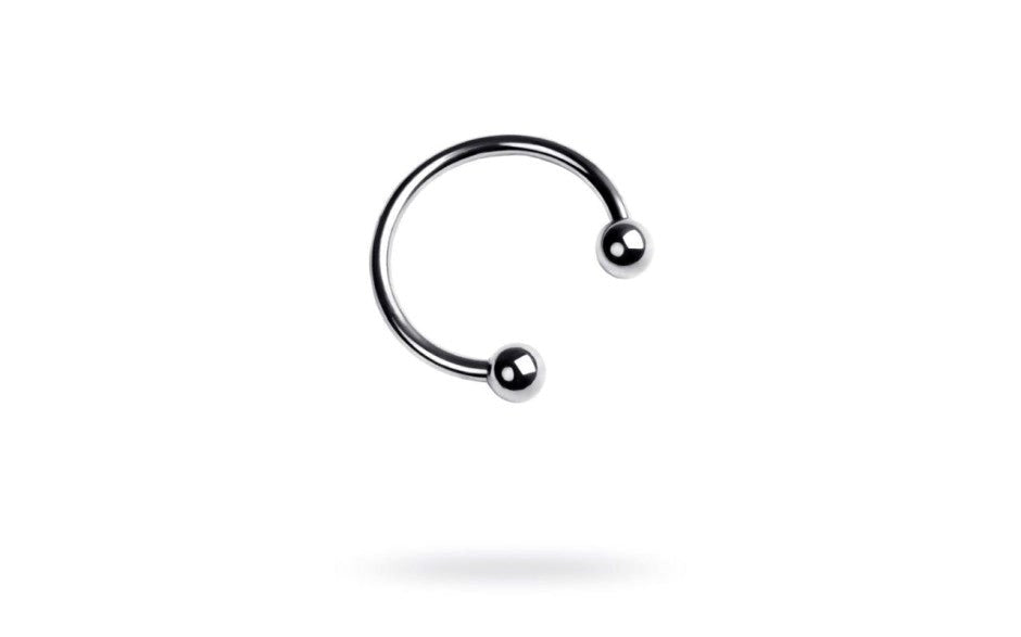 ToyFa Metal Silver Metal Penis Erection Ring 3cm Adjustable Design - - Cock Rings