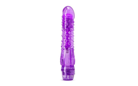 Blush Novelties Naturally Yours Bump N Grind Vibrating Dildo Purple - Vibrating Dildos