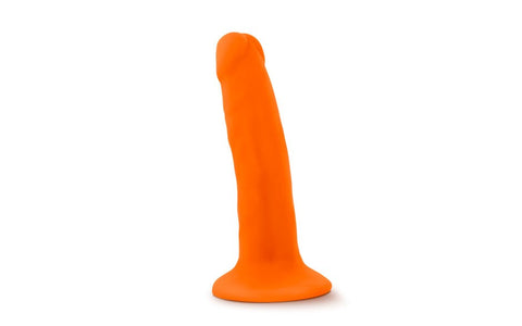 Blush Novelties Neo Dual Density Realistic Cock 6 Inch Neon Orange Dildo - Realistic Dildos