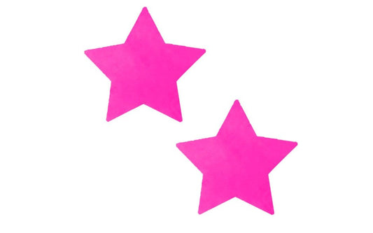 Neva Nude Neon Pink Starburst Starry Night Womens Nipple Pasties Coverage - - Fancy Dress Ups