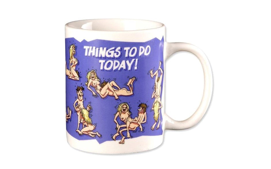 Ozze Creations Novelty Things To Do Today Hilarious Coffee Mug Premium Ceramic - - Party Gifts and Novelties
