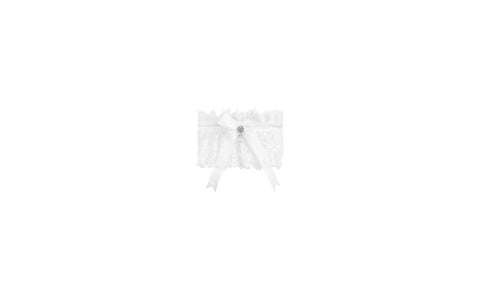 Obsessive Amor Blanco Unique and Sensual Garter White OS Premium Lace - Hosiery