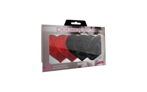 Peekaboo Stolen Kisses Hearts Shaped Nipple Pasties - Fancy Dress Ups