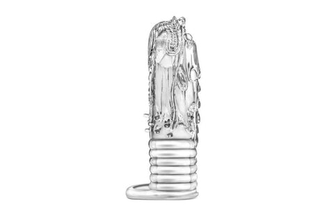 Blush Novelties Performance Enter The Dragon Penis Sleeve Clear Dragon Design - Penis Sleeves and Extenders