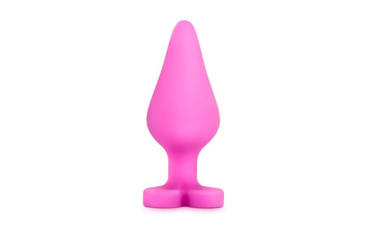 Play With Me Naughtier Candy Heart Shaped Ride Me Butt Plug 4 Inch - - Butt Plugs