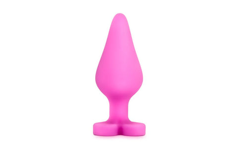 Blush Novelties Play With Me Naughtier Candy Heart Shaped Ride Me Butt Plug 4 Inch - Butt Plugs
