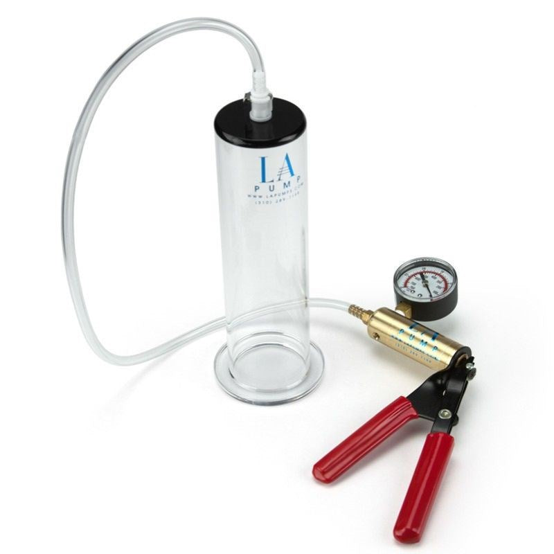 LA Pumps Vacuum Hand Pump With PSI Meter for Penis Enhancement - - Penis Pumps And Stretchers
