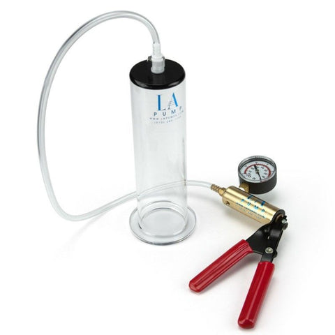 LA Pumps Vacuum Hand Pump With PSI Meter for Penis Enhancement - Penis Pumps And Stretchers