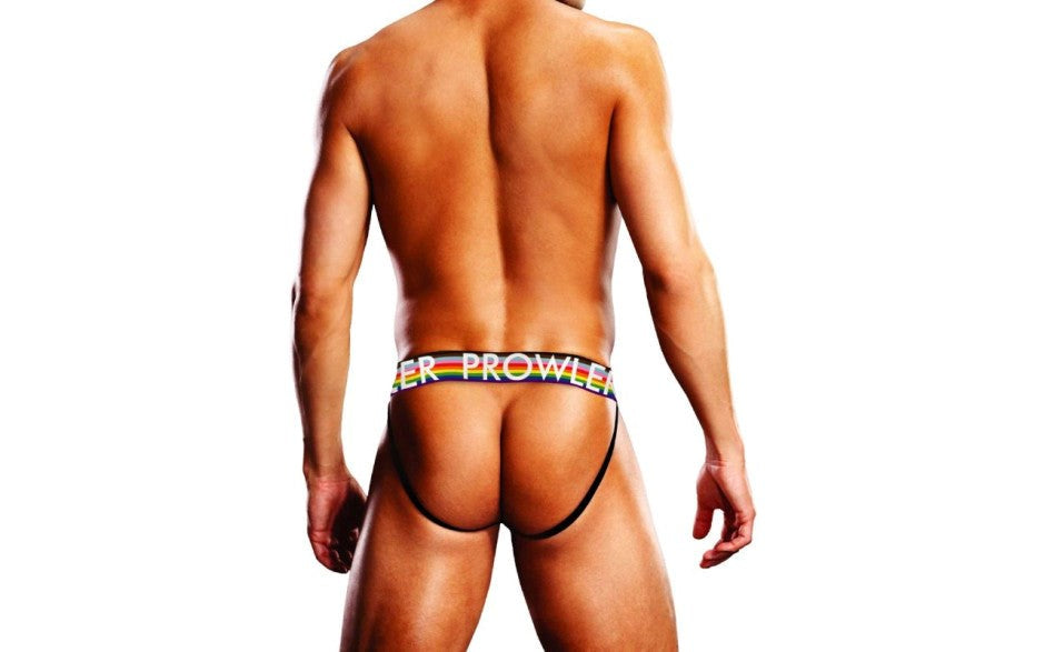 Prowler Oversized Sexy Male Paw Jock White with Rainbow Paw Support - - Jocks and G-Strings