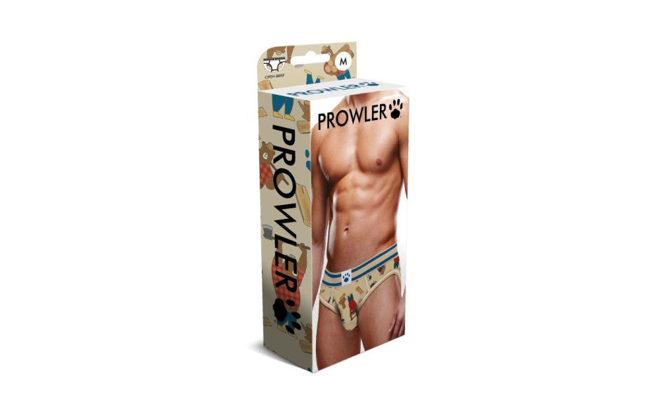Prowler Lumberbear Open Back Mens Brief Playful Design Open Back - - Mens Briefs And Boxers