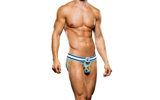 Prowler Autumn Blue and White Mens Jock Strap with Seasonal Design - - Jocks and G-Strings
