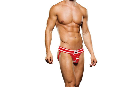 Prowler Reindeer Comfortable Mens Jock Strap Red White Festive Holiday Support - - Jocks and G-Strings