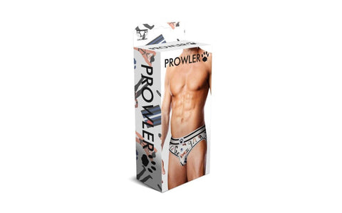 Prowler Leather Pride Open Elastic Waistband Mens Brief with Open Back Design - Mens Briefs And Boxers