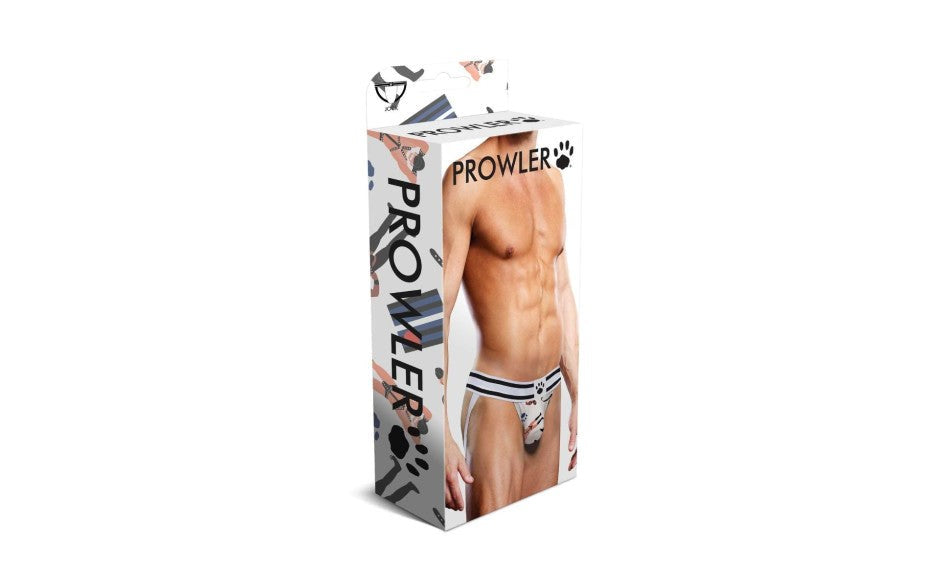 Prowler Leather Pride Sexy Male Jock with Bold Dom Daddy Illustrations - - Jocks and G-Strings