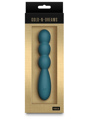 NS Nnovelties Gold-n-Dreams Rosa Flexible Anal Beads - Anal Beads and Balls