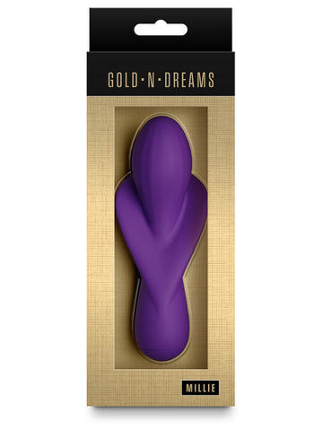 NS Novelties Gold-n-Dreams Millie Curved G-Spot Vibrator - G-Spot Vibrators