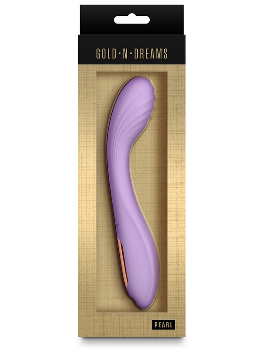 NS Novelties Gold-n-Dreams Pearl Curved G-Spot Massager - G-Spot Vibrators