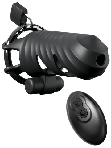 Fantasy C-Ringz Remote Control Vibrating Cock Blocker - Male Chastity