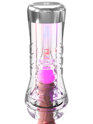 PDX Elite ViewTube XXL See-Thru EZ-Grip LED Stroker - Masturbators and Strokers