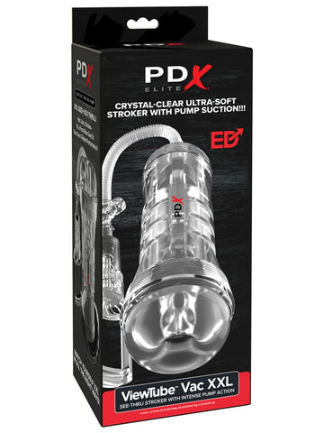 PDX Elite ViewTube Vac XXL EZ-Grip Pump Stroker - Masturbators and Strokers