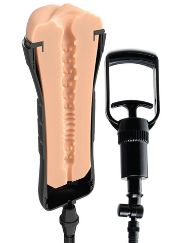 PDX Extreme Wet Pussies Super Sucker XXL Realistic Stroker - Masturbators and Strokers