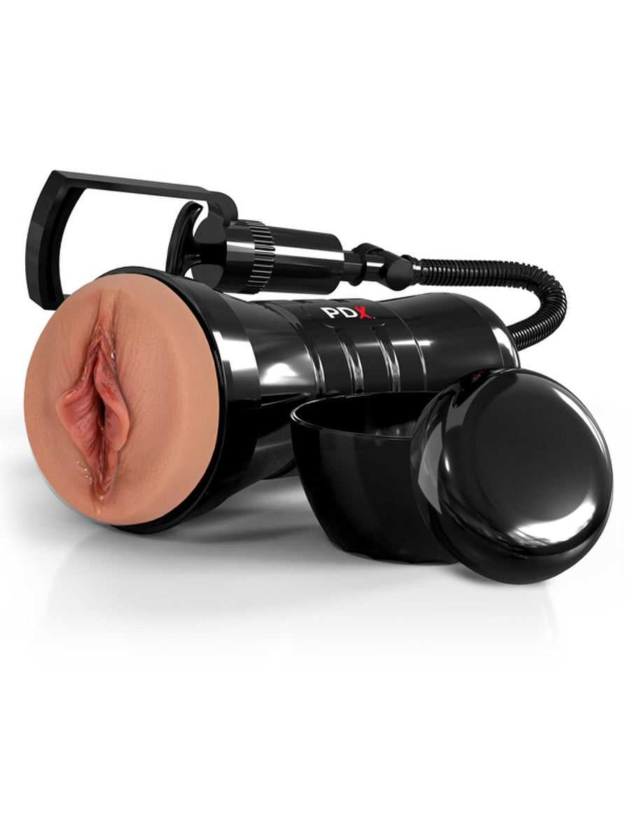 PDX Extreme Wet Pussies Super Sucker XXL Realistic Stroker - - Masturbators and Strokers