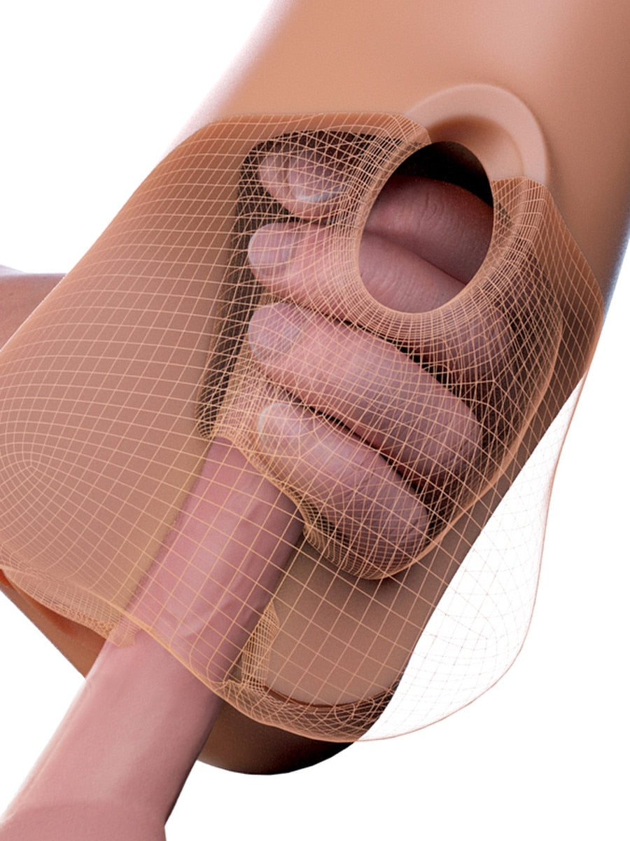 PDX Plus Double Pounder Vibrating Squeeze Male Stroker - Masturbators and Strokers