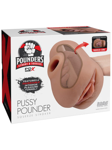 PDX Plus Pussy Pounder Male Squeeze Stroker - Masturbators and Strokers