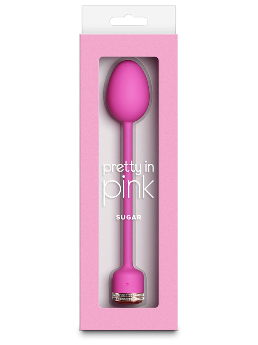 NS Novelties Pretty in Pink Sugar Insertable Vibrating Egg - Love Eggs and Kegel Exercisers