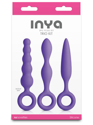 NS Novelties INYA Trio 3 Piece Silicone Butt Plug Kit - Butt Plugs