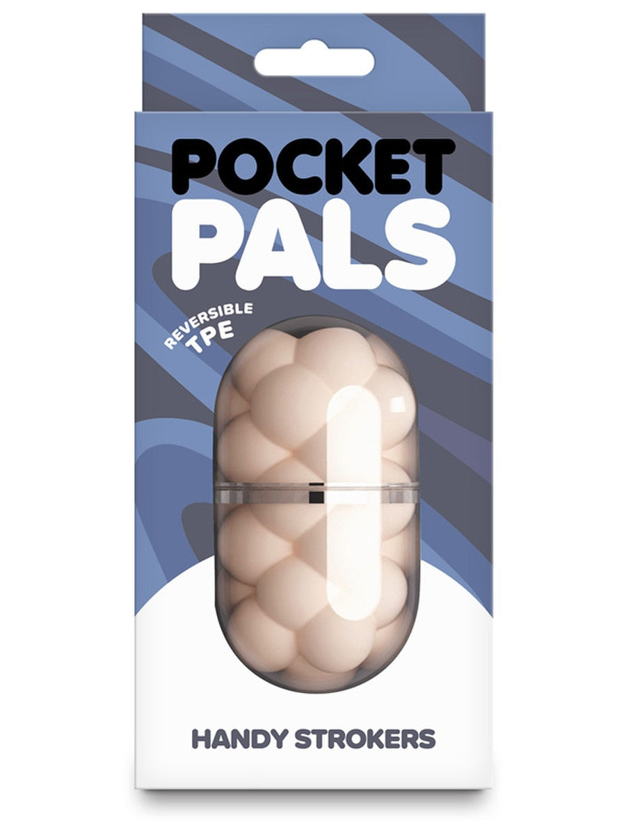 NS Novelsite Pocket Pals Bubbles White TPE Male Masturbator - Masturbators and Strokers