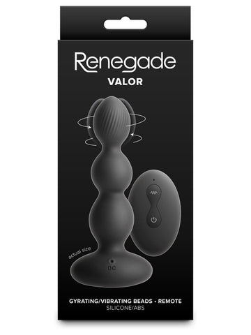 NS Novelties Renegade Valor Vibrating Anal Plug Bead - Anal Beads and Balls