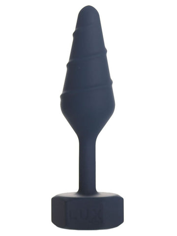 BMS Factory Lux Active Twist Silicone Anal Plug Blue - Butt Plugs