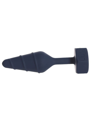 BMS Factory Lux Active Twist Silicone Anal Plug Blue - Butt Plugs
