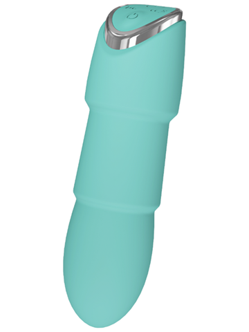 Full Circle Secret Ribbed USB Rechargeable Bullt Vibe - Bullet Vibrators