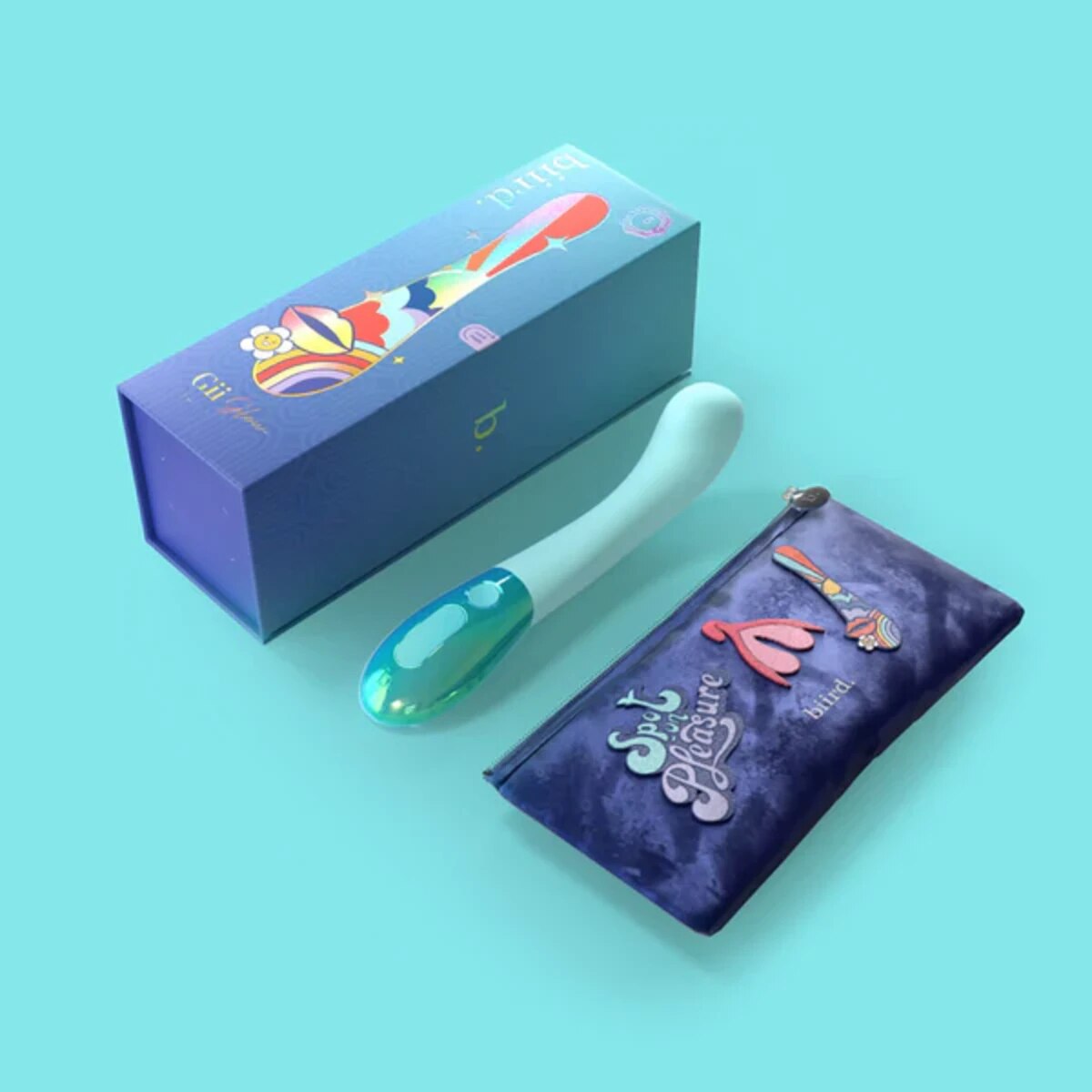 Biird Gii Glow Multi Functions Silicone G Spot Massager with 9 Patterns - - G-Spot Vibrators