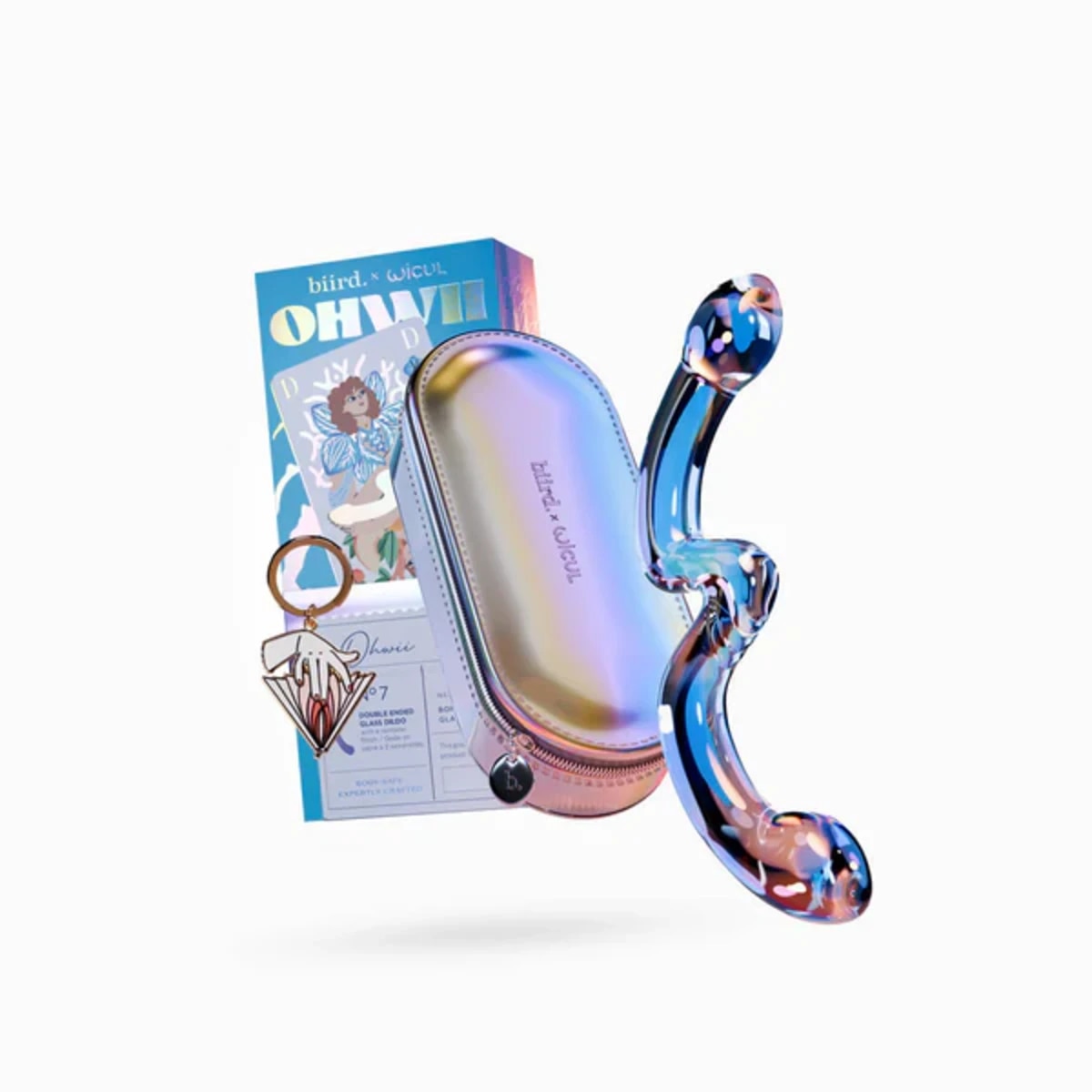 Biird OhWii Glass Dildo for G Spot and P Spot Stimulation - - Glass Sex Toys