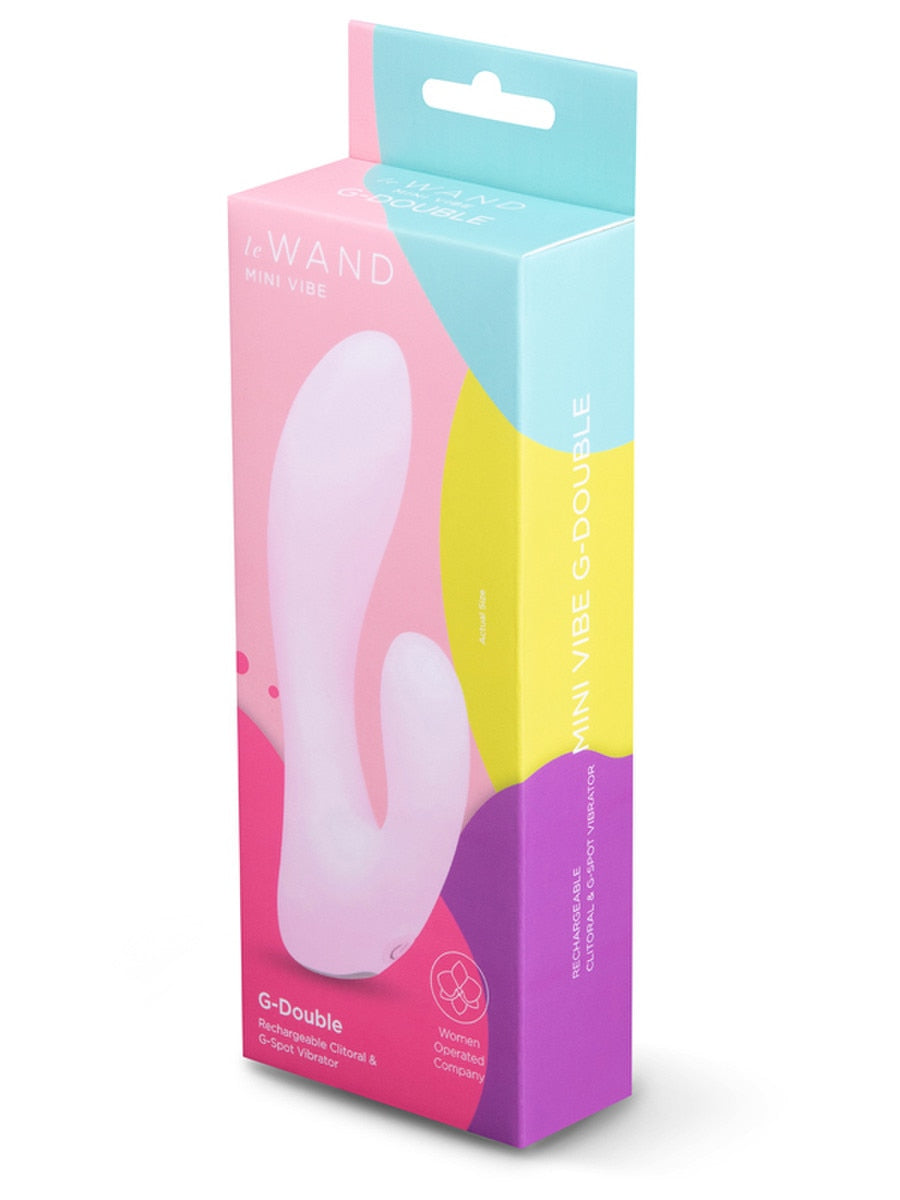Le Wand Mini Vibe G Double Clitoral and G Spot Vibrator - - Rabbit Vibrators