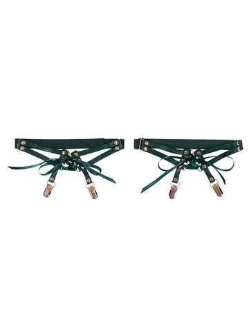 Sportsheets Indica Laced Up Adjustable Bondage Garters - Her Fetish