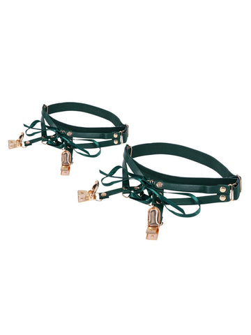 Sportsheets Indica Laced Up Adjustable Bondage Garters - Her Fetish