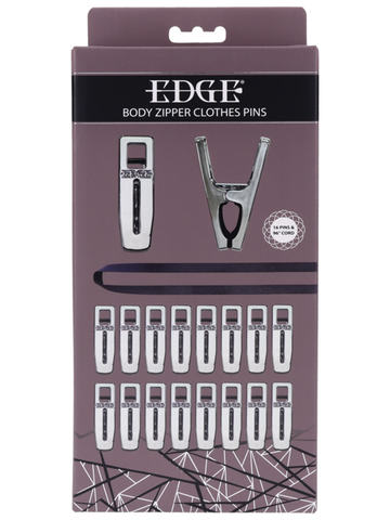 Sportsheets Edge Body Zipper Clothes Pins - Her Fetish
