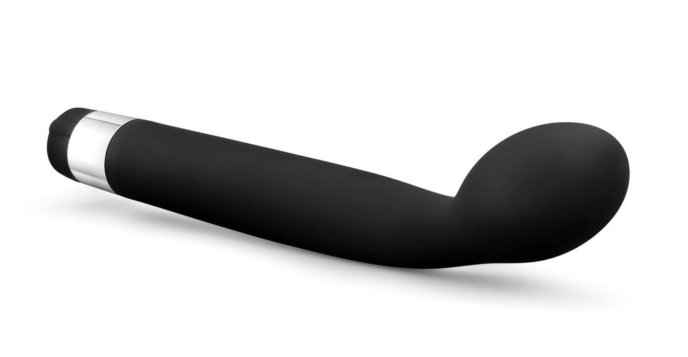 Rose Scarlet G 8.5 Inch G Spot Vibrator Black with Curved Bulbous Tip - - G-Spot Vibrators