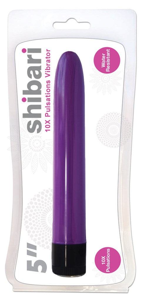 Shibari 10X Pulsations Bullet Vibrator 5 Inches with 10 Vibration Modes - - Bullet Vibrators