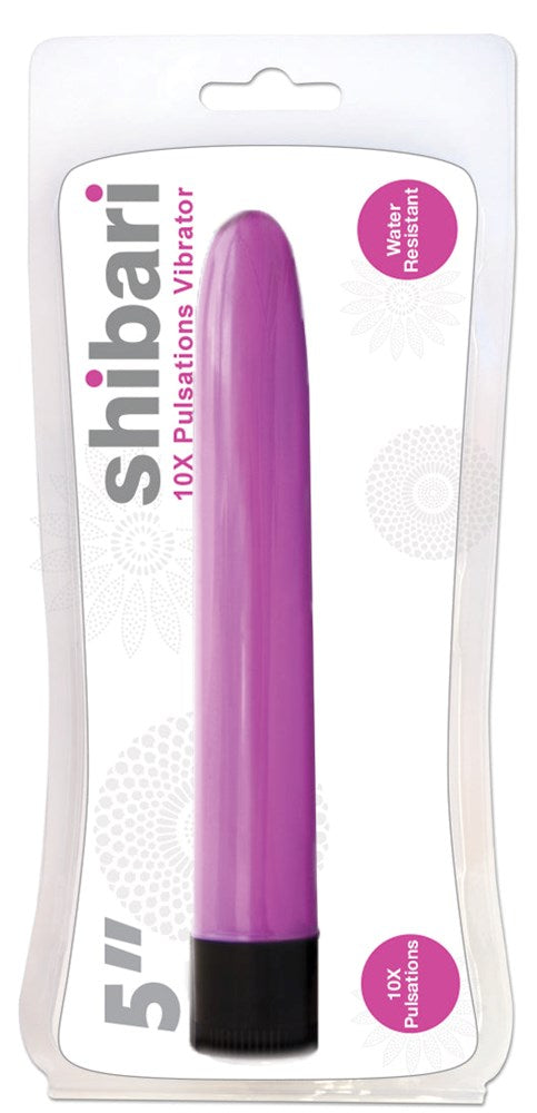 Shibari 10X Pulsations Bullet Vibrator 5 Inches with 10 Vibration Modes - - Bullet Vibrators