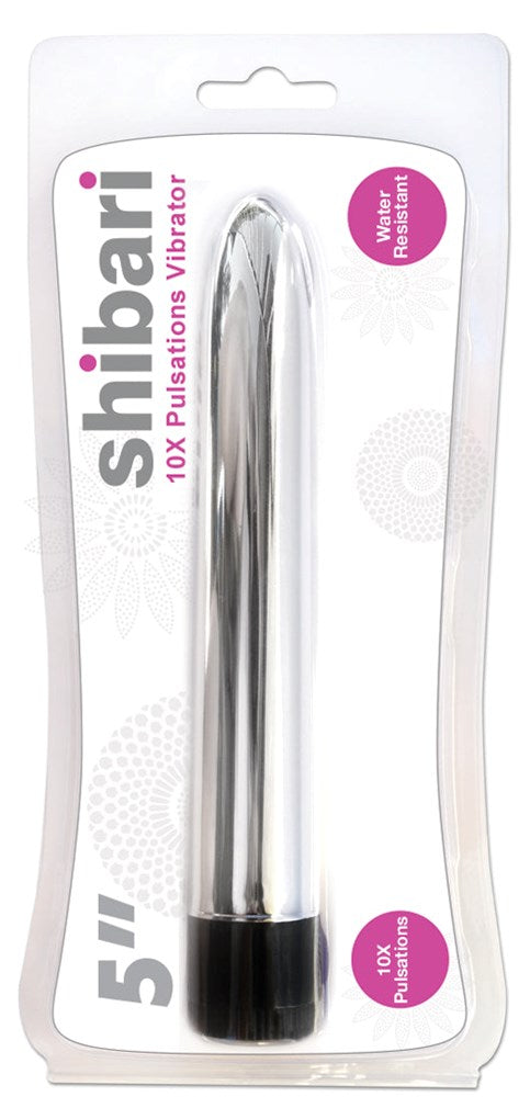 Shibari 10X Pulsations Bullet Vibrator 5 Inches with 10 Vibration Modes - - Bullet Vibrators