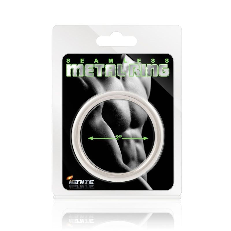 SI Novelties Seamless Metal Mens Cock Rings Rounded 32mm Metal Ring - - Cock Rings