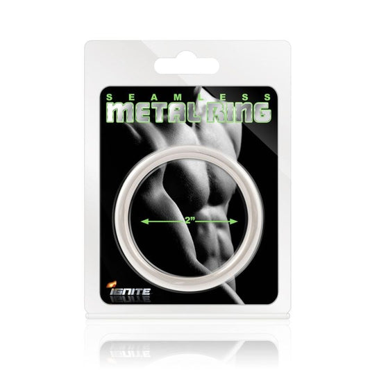 SI Novelties Seamless Metal Mens Cock Rings Rounded 32mm Metal Ring - - Cock Rings
