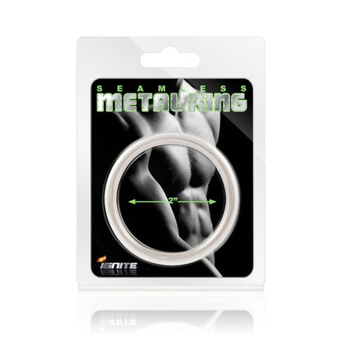 SI Novelties Seamless Metal Mens Cock Rings Rounded 32mm Metal Ring - Cock Rings