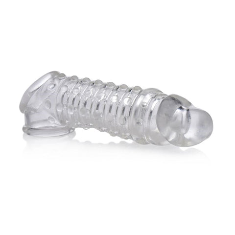 XR Brands Size Matters Mens Penis Enhancer Sleeve 1.5 Inches TPR Enhancement - Penis Sleeves and Extenders
